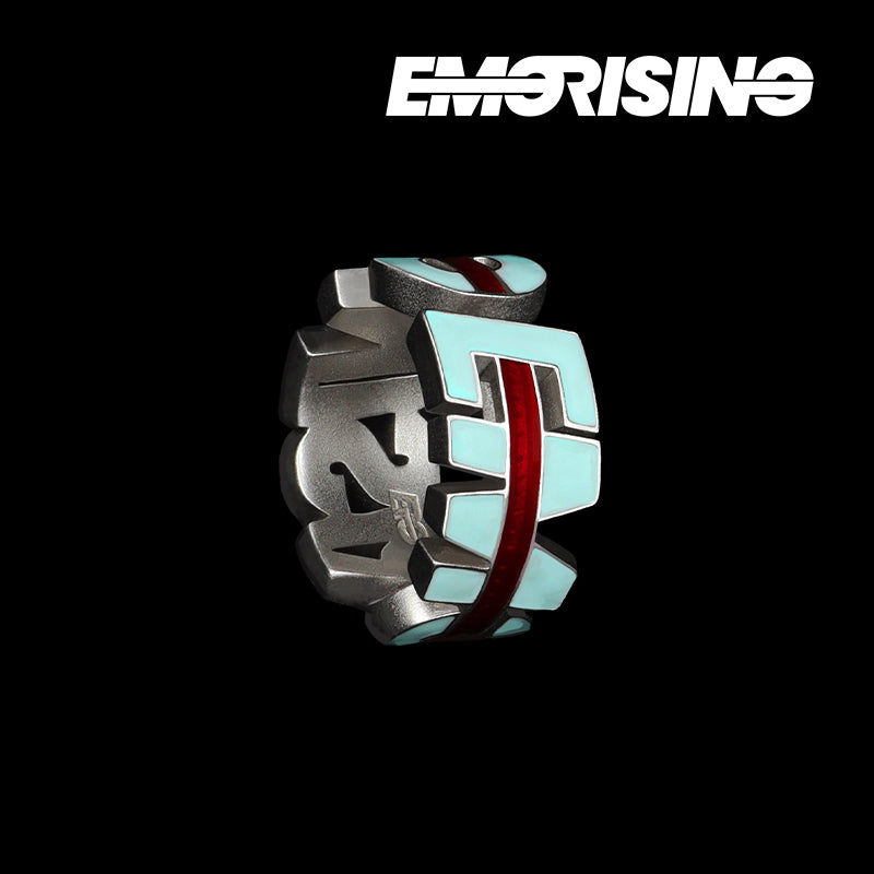 "Redline Signal" - EG Logo Enamel Open Ring
