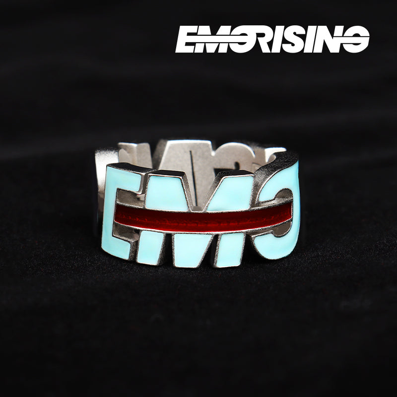 "Redline Signal" - EG Logo Enamel Open Ring