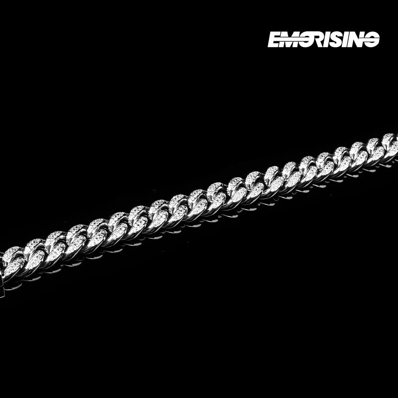 "Diamond Cut" - Iced Cuban Chain Bracelet