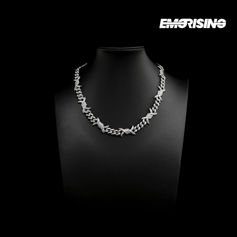 "Iced Thorn" - Cuban Chain Necklace