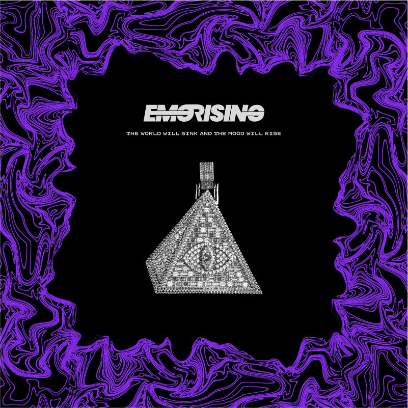 "All Seeing" - Iced Pyramid Eye Pendant Necklace