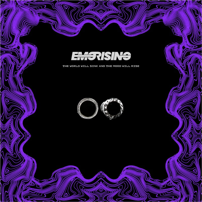 "Black Eclipse" - Obsidian Stud Earrings