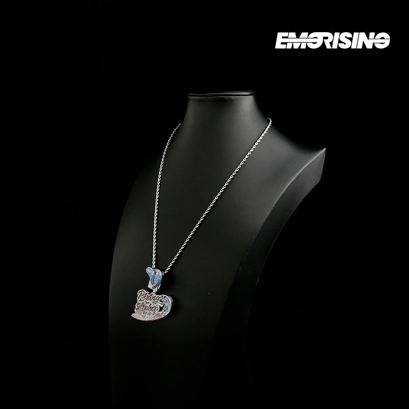 "Street Storm" - Iced Graffiti Pendant Necklace